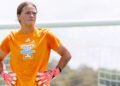 Goalkeeper Cayden Norris #1 of the Tennessee Lady Volunteers during the game between the South Alabama Jaguars and the Tennessee Volunteers at Regal Soccer Stadium