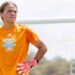 Goalkeeper Cayden Norris #1 of the Tennessee Lady Volunteers during the game between the South Alabama Jaguars and the Tennessee Volunteers at Regal Soccer Stadium