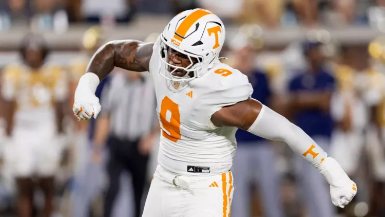 Mariyon Dye #9 of the Tennessee Volunteers