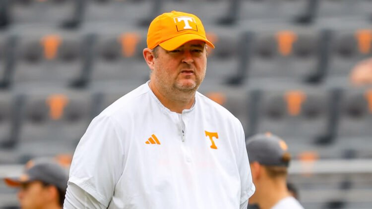 Tennessee football head coach Josh Heupel. (Photo Randy Sartin/Imagn)
