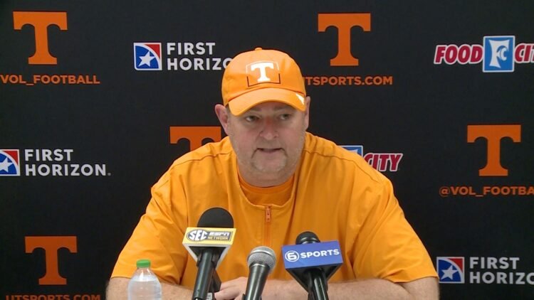 Tennessee head coach Josh Heupel